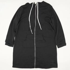Black Zip Hoodie Dress